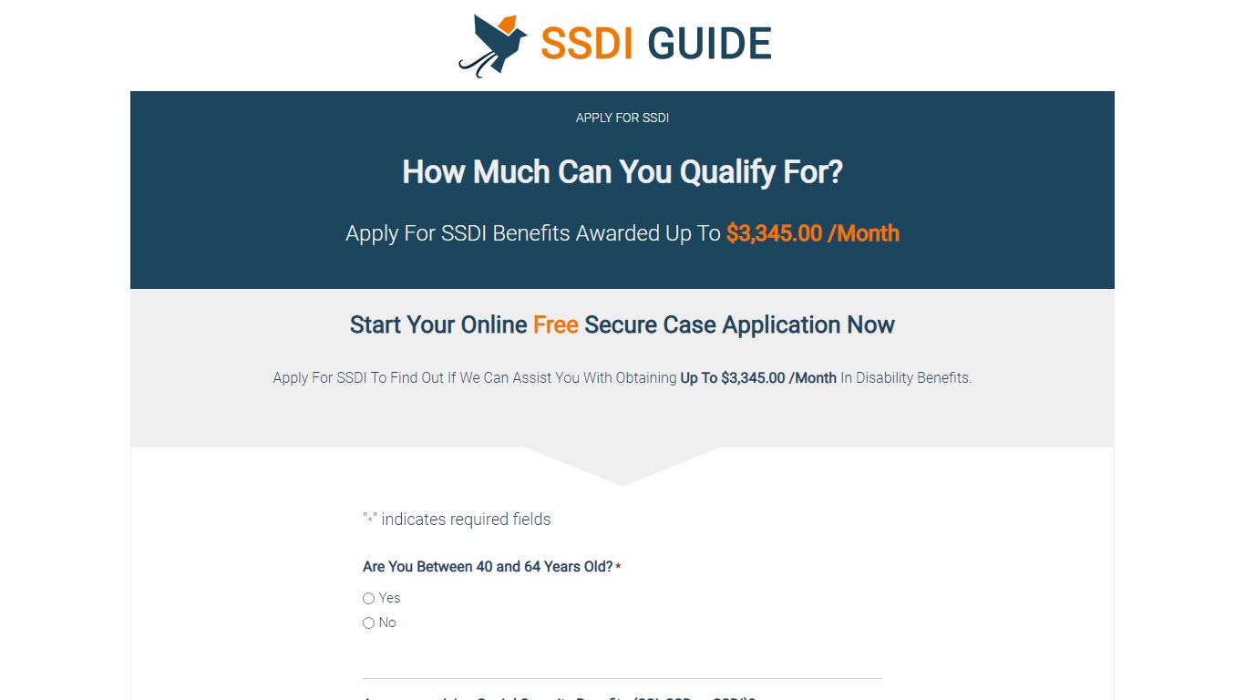 Apply For SSDI - FREE Online Application - SSDIGuide.Com